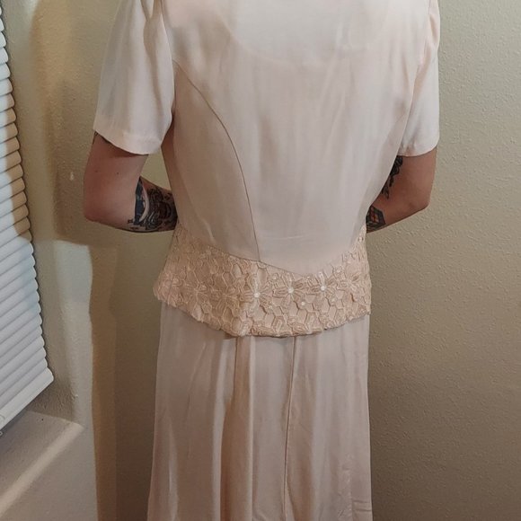 Vintage Wild Rose 2-piece Dress and Jacket Set, Size 10 - Picture 2 of 13